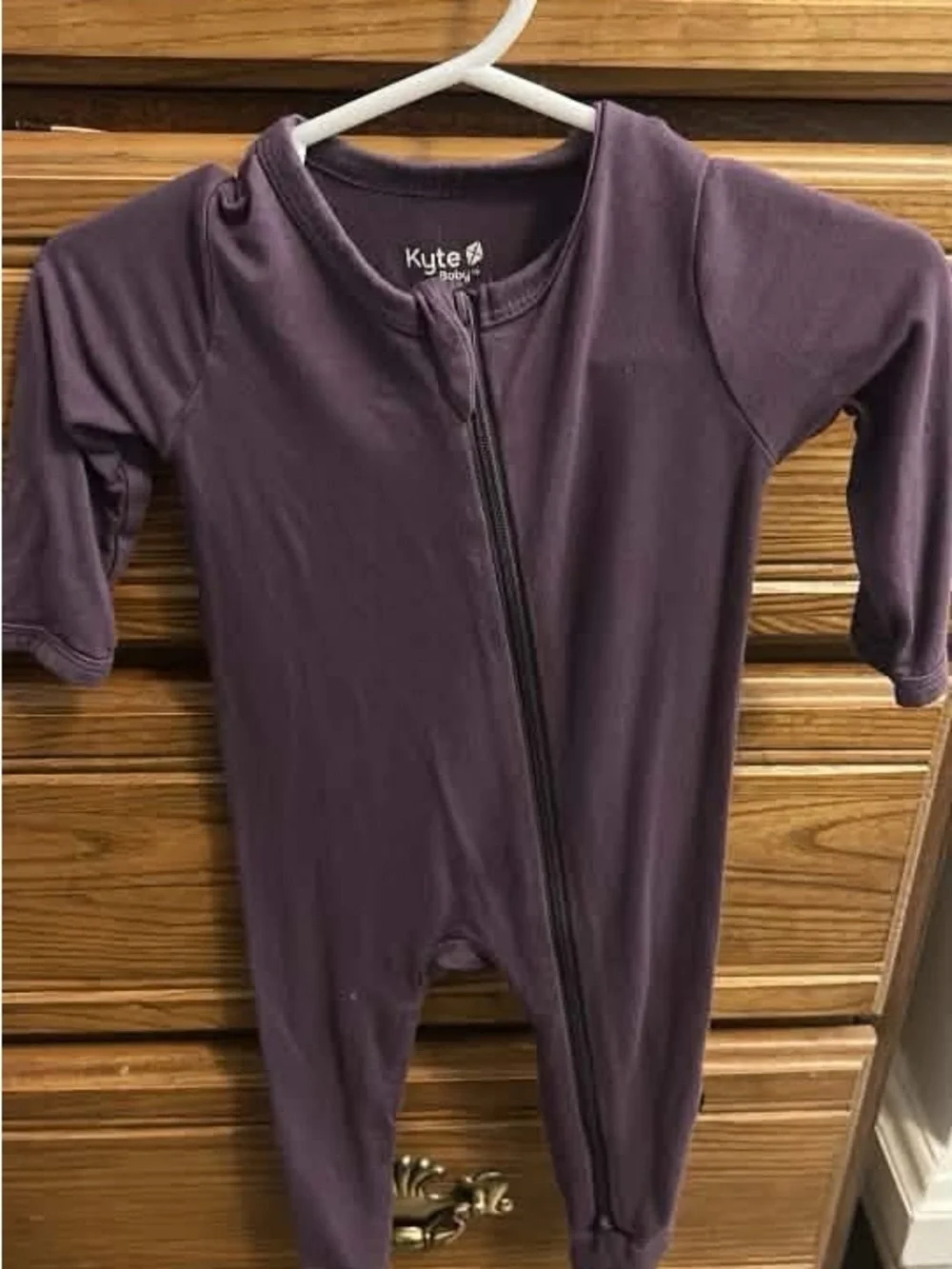 Kyte BABY Plum Zippered Footie Pajamas